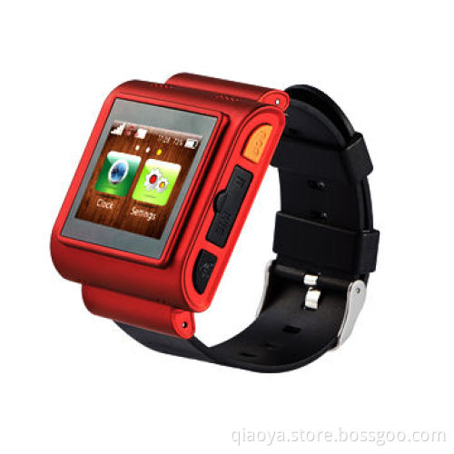 Smart fitness watch phones with strapless heart rate monitor, GPS trackers, Android app